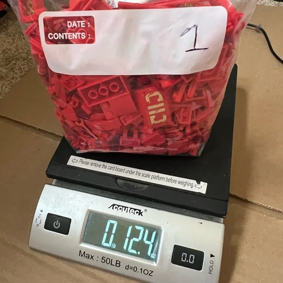 LEGO Small Red Accessories , Spare Parts And Small Brick Pieces. 12oz - Picture 3 of 12